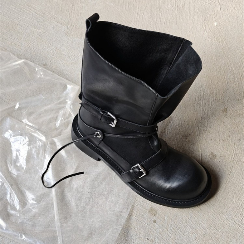 Сапоги до середины икры с пряж – обзор и цена Leather Classic Strap